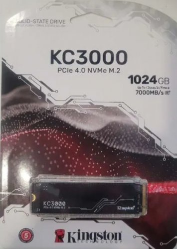 Фото SSD накопичувач Kingston KC3000 1024 GB (SKC3000S/1024G) від користувача Serhii